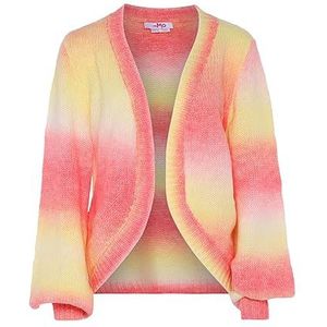 myMo Dames regenboogkleurige gebreide jas nylon roze geel meerkleurig maat XL/XXL, roze, geel, meerkleurig, XL