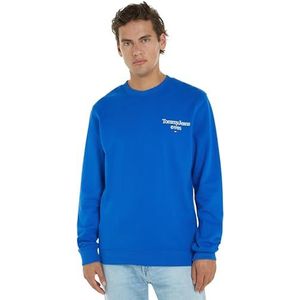 Tommy Jeans TJM Reg Entry Graphic Crew Sweatshirts voor heren, Perzisch Blauw, 3XL grote maten tall