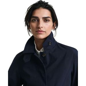 GANT Short Cotton Car Coat jas voor dames, evening blue, XXL