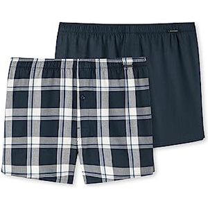 Schiesser Herren 2 PACK Boxershorts Baumwolle Web - Webboxer