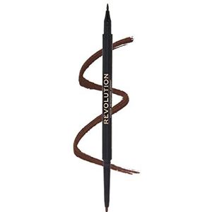 Revolution Beauty, Vilt & Kool Eyeliner, Multifunctionele Liner, Brown
