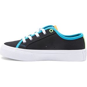 Dcshoes Manual Sneakers, zwart wit blauw, 33.5 EU