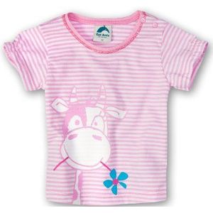 Sanetta meisjes T-shirt korte mouw 112246 68 cm Rosa (Rosa (3253))