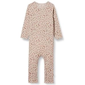 Wheat Uniseks baby effen wollen jumpsuit en peuterondergoed set, Beige Chestnut, 68/6m