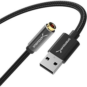 SABRENT - USB naar Jack 3,5 mm - Externe Geluidskaart - 50 cm Kabel