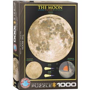 De maan puzzel van 1000 stukjes