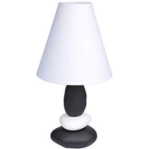 Homea 6LCE074BC lamp, keramiek, 40 W, wit, L 25 x B 25 x H 48 cm
