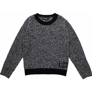 Replay Jongens trui, 010 Twisted Black/White, 4 Jaar