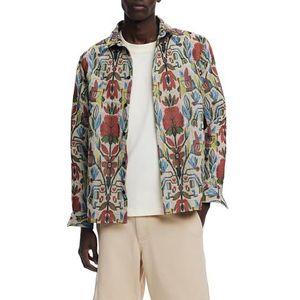 Overhemd - Multicolor - Jacquard-stijl - Lange Mouwen - Etnische Motievenprint