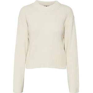 VERO MODA VMHILDE LS ronde hals korte trui GA NOOS, berk, XL