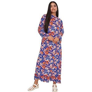 TRENDYOL Dames Woman Design Maxi Standard High Neck Woven Dress, lila, 40