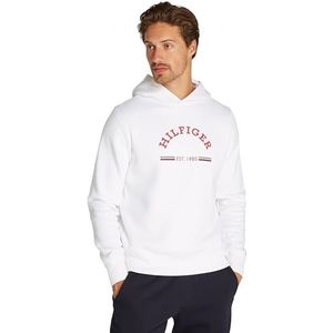 Tommy Hilfiger Hoodie voor heren, Wit, XS