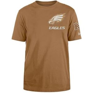 Philadelphia Eagles New Era Cap NFL Premium Logo Select Regular Fit T-Shirt Licht Brons Unisex