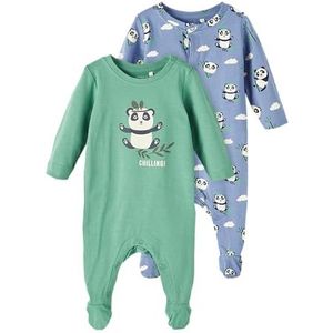 NAME IT Baby-jongens romper, Colony Blue, 86 cm