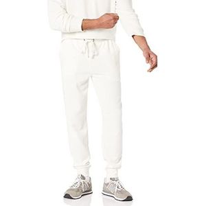 Amazon Essentials Lichtgewicht joggingbroek van Franse badstof voor heren (verkrijgbaar in groot en lang), eierschelpwit, XXL