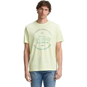 TOM TAILOR T-shirt voor heren, 29078 - Lime Cream Green, XL
