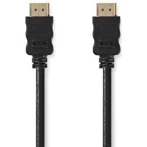 NEDIS High Speed ​​HDMI ™ kabel met Ethernet | HDMI™ stekker | HDMI™ stekker | 4K @30Hz | 10.2 Gbps | 25.0 m | rond | PVC | Zwart | Hanger