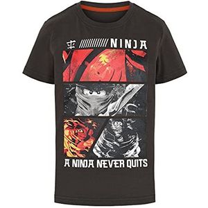 LEGO Ninjago T-shirt voor jongens, Donkergrijs, 98 cm