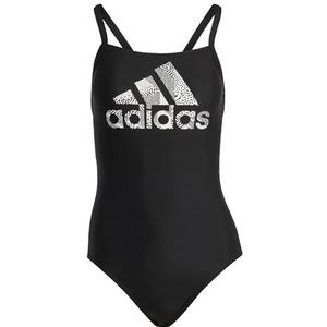 ADIDAS HS5316 Big Logo badpak voor dames, zwart/wit, maat 44