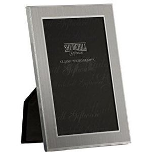 Shudehill Klassieke fotolijst, 10,2 x 15,2 cm, satijn, zilverkleurig, metaal, zilver, 10 x 15 cm