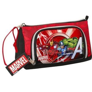 Avengers Infinity-tas met opklapbare tas, 200 x 85 x 110 mm, Rood/Zwart, One size