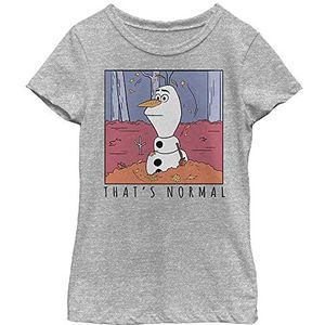 Disney Frozen 2 Olaf That's Normal Girls T-shirt, Athletic Heather, XS