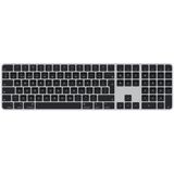 Apple Magic Keyboard met Touch ID en numeriek toetsenblok: Bluetooth, oplaadbaar. Werkt met andere Mac-computers met Apple silicon; Noors, Zwarte toetsen