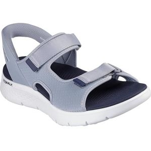 Skechers Heren GO Walk Flex Sandaal Easy Entry Sport, Grijs, 11.5 UK, Grijs, 47 EU