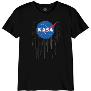 Nasa T-shirt voor jongens, Zwart, 12 Jaren