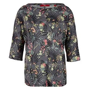 s.Oliver T-shirt voor dames, 99b4 black aop, 32