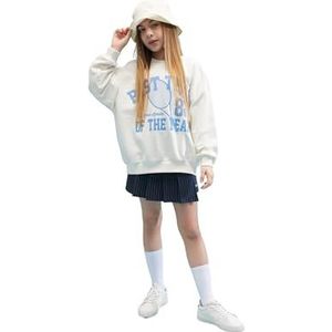 DeFacto Sweatshirt voor meisjes, ecru, 7-8 Jaar