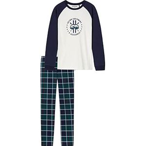Schiesser Jongens Kinderen Lange Pyjama Organic Cotton Pyjamaset, meerkleurig 009, 140 cm