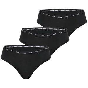 Damesslips, katoen, damesondergoed, hypoallergeen en zacht (3 stuks), Zwart, XS