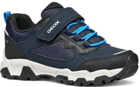 Geox - Magnetar B Abx B - Sneakers - Marineblauw en Bruin - Waterdicht
