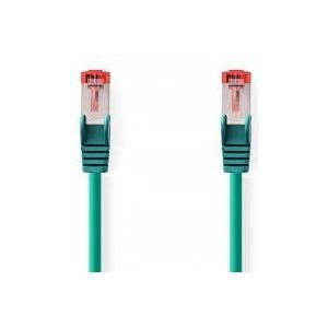 NEDIS Cat 6 kabel | RJ45 stekker | RJ45 stekker | S/FTP | 2,00 m | rond | LSZH | groen | label