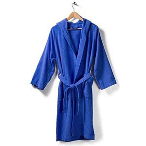Caleffi 1002505 katoen microbadstof badjas met capuchon, klein/medium, blauw, blauw