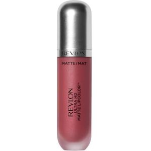 Revlon Ultra HD Mat Lipcolor, fluweelzachte lichtgewicht matte vloeibare lippenstift, Roze tinten, Devotion (600), 6 ml
