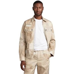 G-STAR RAW Heren 4 stuks Zip JKT Jacket, meerkleurig (Whitebait Watercolor Camo D22941-D326-D939), S, meerkleurig (Whitebait Watercolor Camo D22941-d326-d939), S