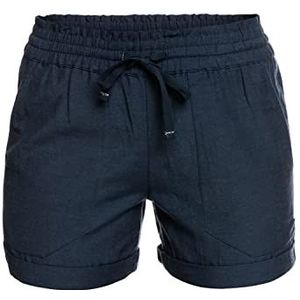 Roxy Short van linnen Another Kiss vrouwen blauw XXL