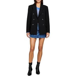 Sisley Womens 2KVXLW01C Jacket, Black 100, 38, Black 100, 38