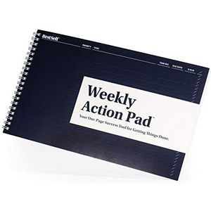 Wekelijkse Action Pad van BestSelf — ToDo Notepad Planning Tool Ontworpen om uw week te optimaliseren, taken effectief te beheren, productiviteit te verhogen en resultaten te maximaliseren - 52 Tear