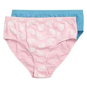 Ulla Popken - Midislips - Zacht Roze - 2-pack - Biobaumwolle - Damesslips