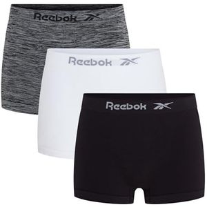 Reebok Dale Zwembroek (3-pack) voor heren, zwart/wit/grijs gemêleerd, S