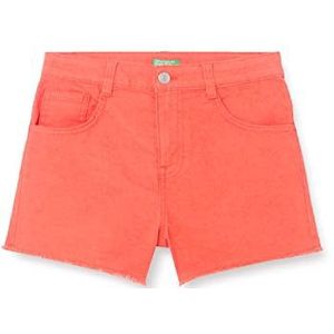 United Colors of Benetton Short 4HB5C901N Shorts, rood koraal 01N, M meisjes, Koraalrood 01N, 130 cm