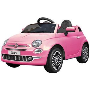 TURBO CHALLENGE - Fiat 500 - Elektrische Draagstoel - 119097 - Afstandsbediening Auto - Roze - Max 30 kg - Plastic - Oplaadbare batterijen en batterijen niet inbegrepen - Van 3 tot 6 jaar