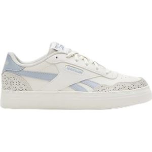 Reebok Women's Court Advance Bold Sneaker, Krijt/PALBLU/Krijt, 4.5 UK, Krijt Palblu Krijt, 37.5 EU