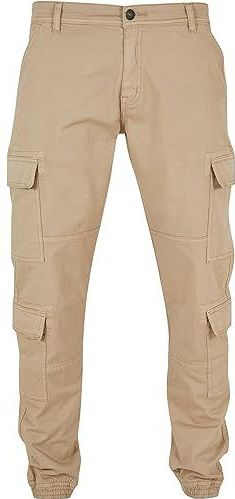 Urban Classics Double Cargo Twill joggingbroek voor heren, warm zand, 28