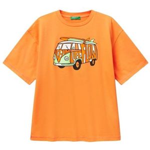 United Colors of Benetton T-shirt, Oranje, 150