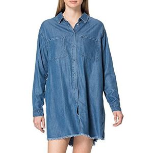 LTB Jeans Dames Racheal casual jurk, Maui Blue Wash 53329, M, Maui Blue Wash 53329, M