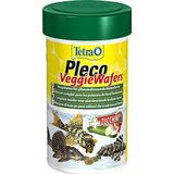 Tetra Pleco Veggie Wafers - visvoer voor plantenetende bodemvissen, compleet voer met minerale rijke courgettes voor verbeterde vitaliteit, 100 ml blik